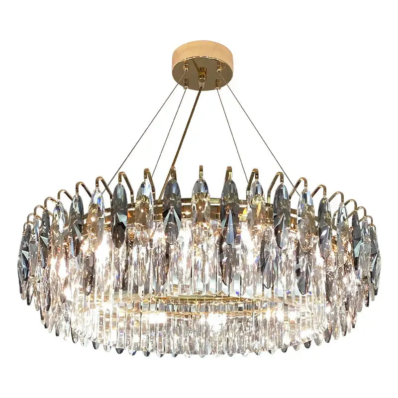 Modern luxury gold crystal atmosphere chandelier dining room
