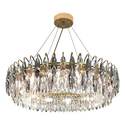 Modern luxury gold crystal atmosphere chandelier dining room