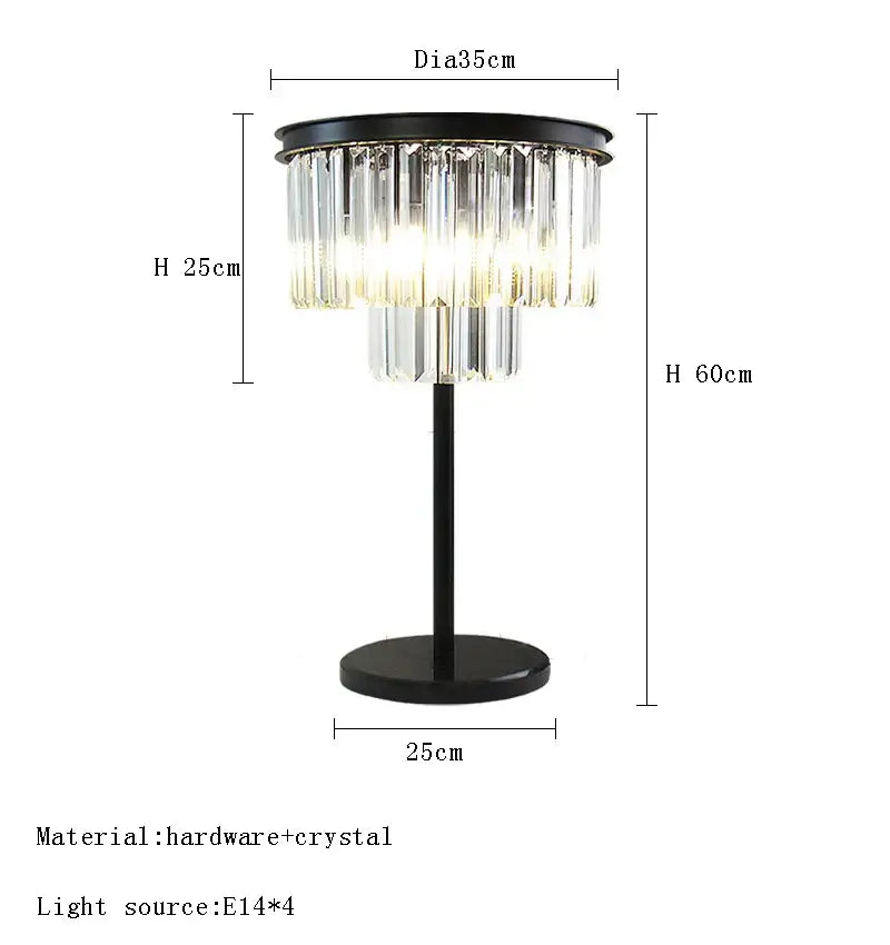Modern luxury gray crystal black standing light living room lamp
