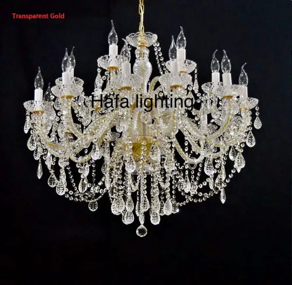 Modern luxury lighting crystal candle chandelier for dining room