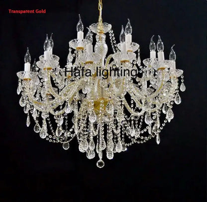 Modern luxury lighting crystal candle chandelier for dining room