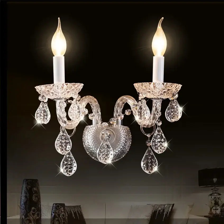 Modern luxury lighting crystal candle chandelier for dining room