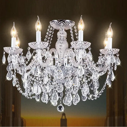 Modern luxury lighting crystal candle chandelier for dining room