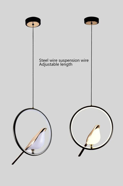 DecorBites™ Modern Magpie Bird LED Pendant Lights