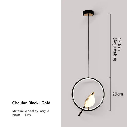 DecorBites™ Modern Magpie Bird LED Pendant Lights