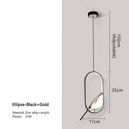 DecorBites™ Modern Magpie Bird LED Pendant Lights