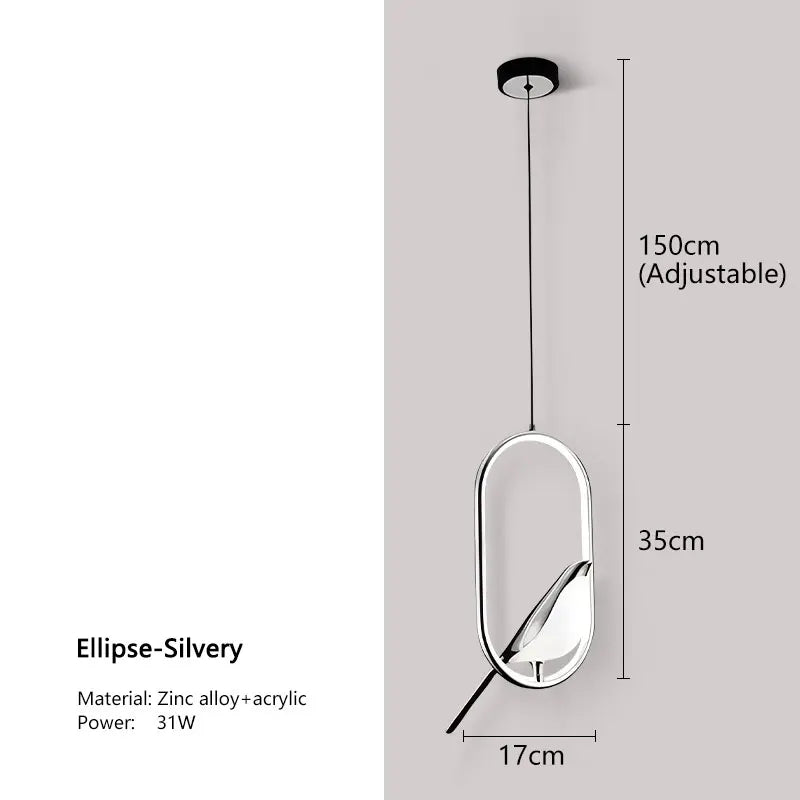 DecorBites™ Modern Magpie Bird LED Pendant Lights