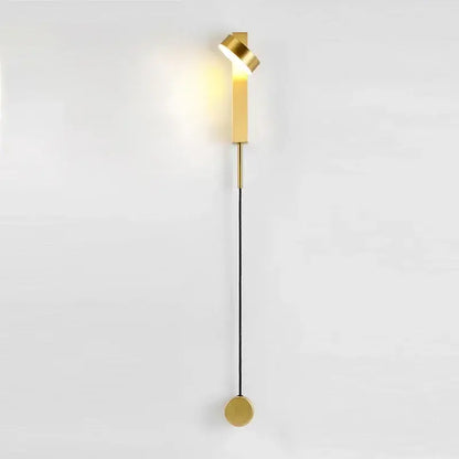 Modern marble and black rotation led wall lamp bedroom light fixture
