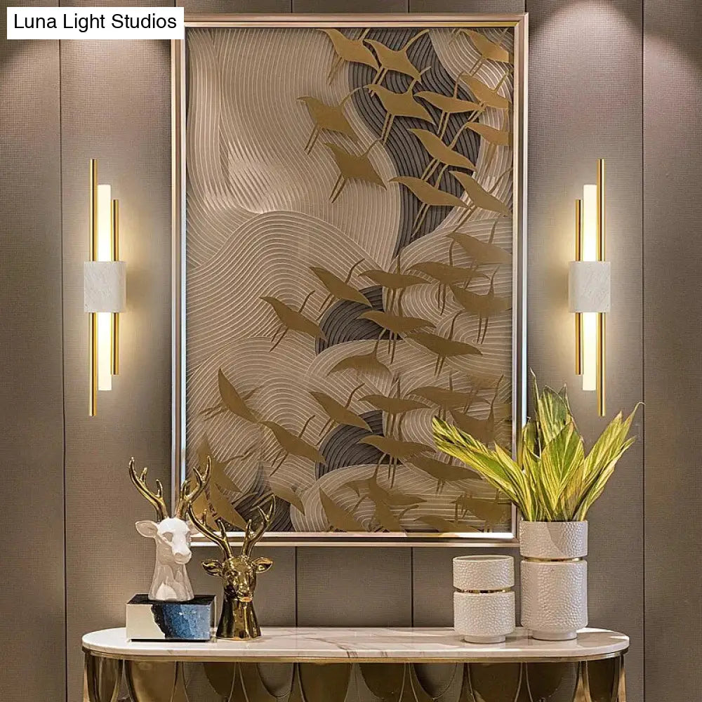 DecorBites™ Modern Marble Led  Wall Lamp For Living Room Bedroom Bathroom Loft Decor