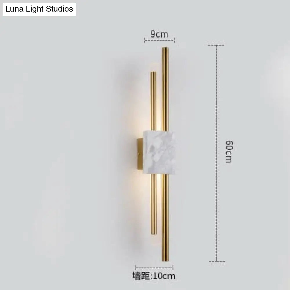 DecorBites™ Modern Marble Led  Wall Lamp For Living Room Bedroom Bathroom Loft Decor