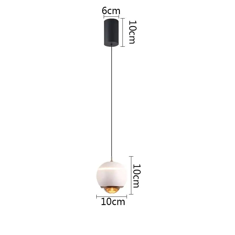 Modern matte ball pendant lights for bedroom and kitchen island