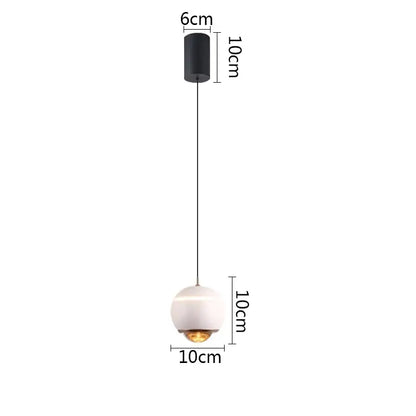 Modern matte ball pendant lights for bedroom and kitchen island