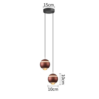 Modern matte ball pendant lights for bedroom and kitchen island
