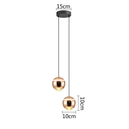 Modern matte ball pendant lights for bedroom and kitchen island