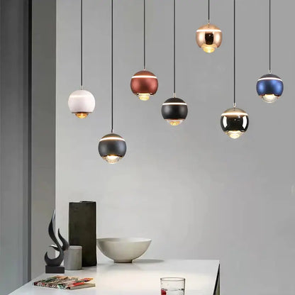 Modern matte ball pendant lights for bedroom and kitchen island