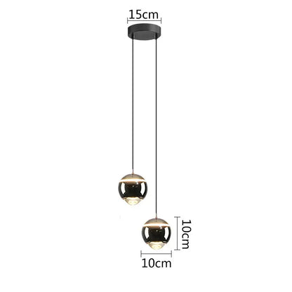 Modern matte ball pendant lights for bedroom and kitchen island