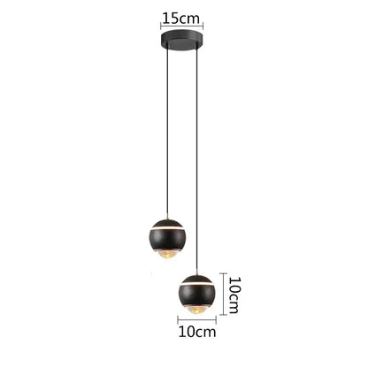Modern matte ball pendant lights for bedroom and kitchen island