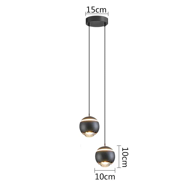 Modern matte ball pendant lights for bedroom and kitchen island