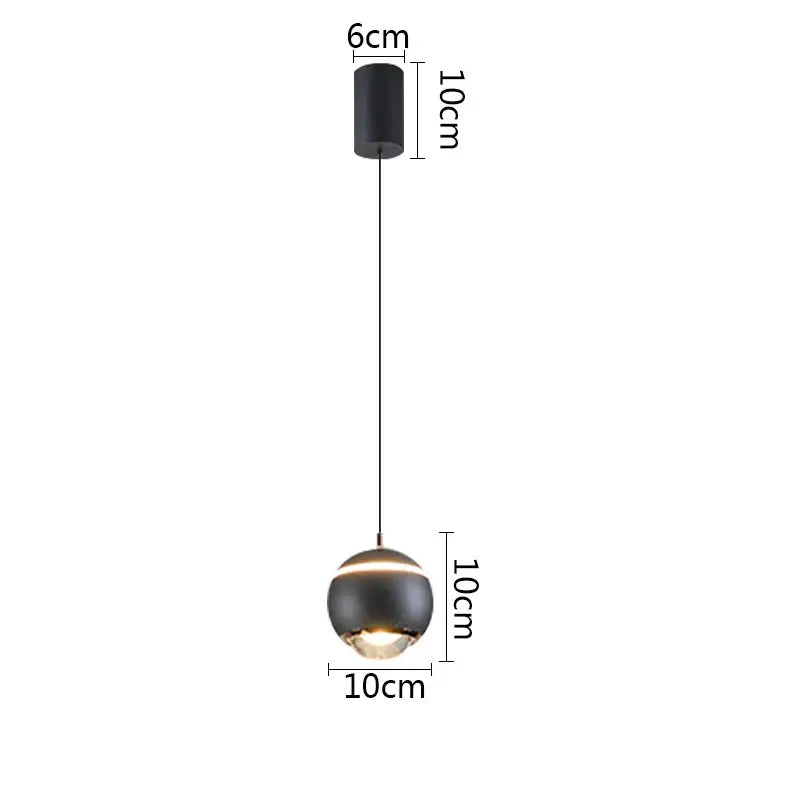 Modern matte ball pendant lights for bedroom and kitchen island
