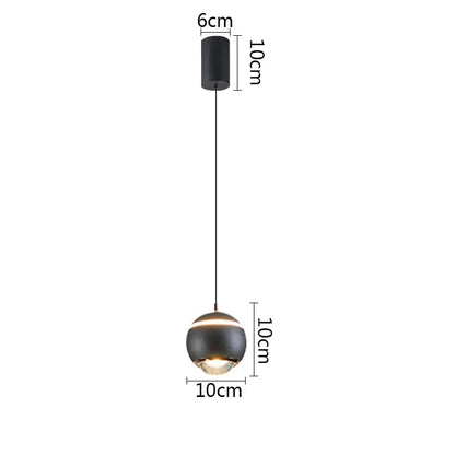 Modern matte ball pendant lights for bedroom and kitchen island
