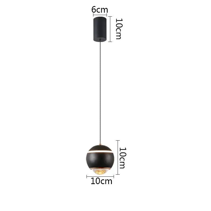 Modern matte ball pendant lights for bedroom and kitchen island