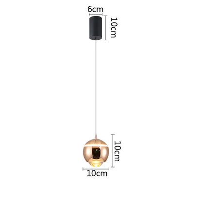 Modern matte ball pendant lights for bedroom and kitchen island