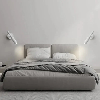 Modern matte black adjustable led wall lamp for bedroom reading