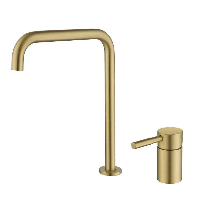 Modern matte black and brushed gold basin faucet bathroom sink tap