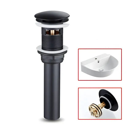 Modern matte black and white brass sink faucet bathroom water tap