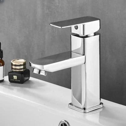 Modern matte black basin faucet bathroom hot cold mixer