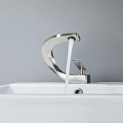 Modern matte black basin faucet bathroom hot cold mixer tap