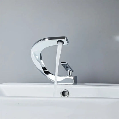 Modern matte black basin faucet bathroom hot cold mixer tap