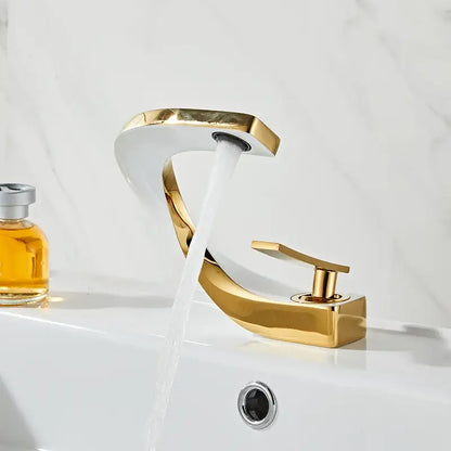 Modern matte black basin faucet bathroom hot cold mixer tap