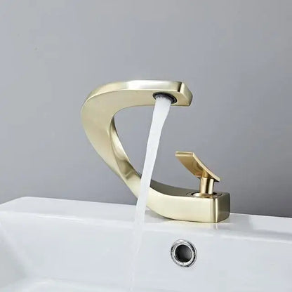 Modern matte black basin faucet bathroom hot cold mixer tap
