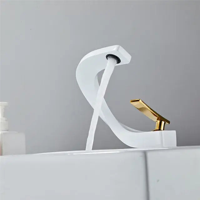 Modern matte black basin faucet bathroom hot cold mixer tap