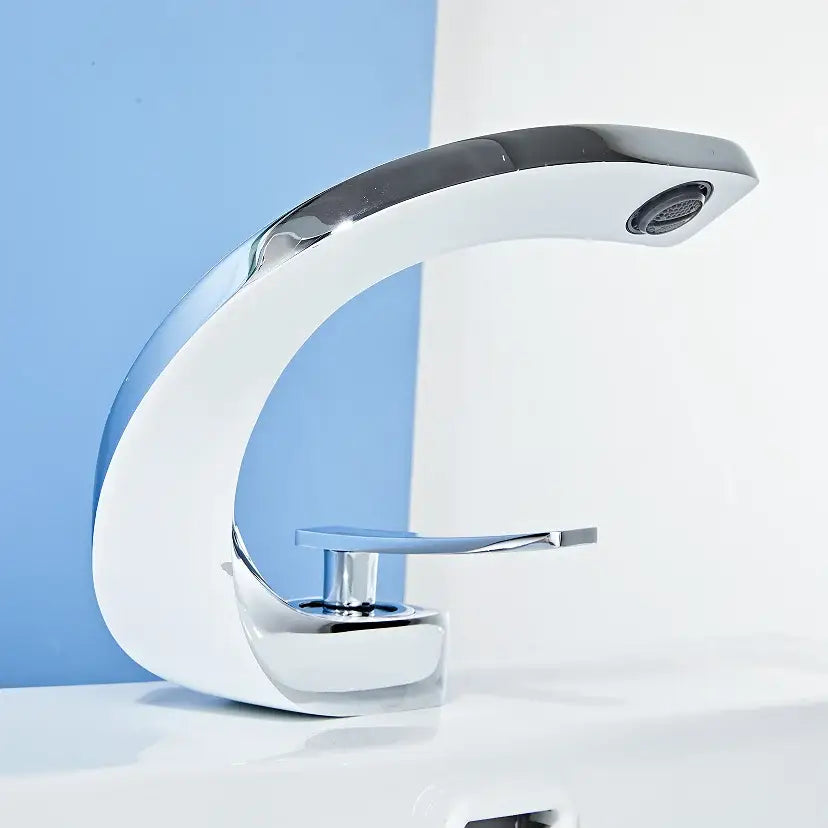 Modern matte black basin faucet bathroom hot cold mixer tap