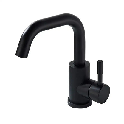 Modern matte black basin faucet bathroom rotatable sink tap