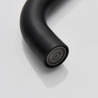 Modern matte black basin faucet bathroom rotatable sink tap