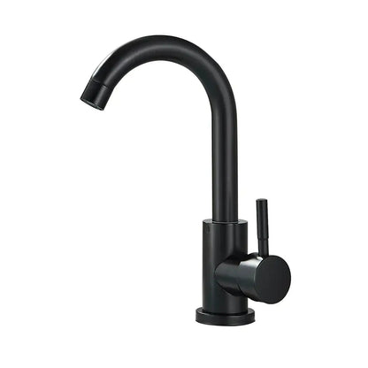 Modern matte black basin faucet bathroom rotatable sink tap