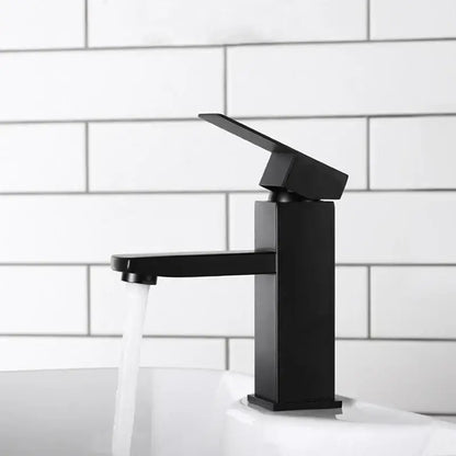 Modern matte black basin faucet bathroom single handle mixer