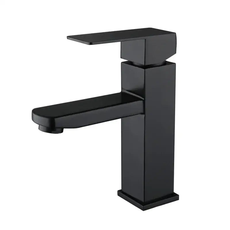 Modern matte black basin faucet bathroom single handle mixer