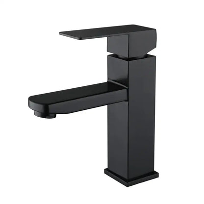 Modern matte black basin faucet bathroom single handle mixer
