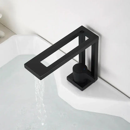 Modern matte black basin faucet bathroom vessel sink mixer