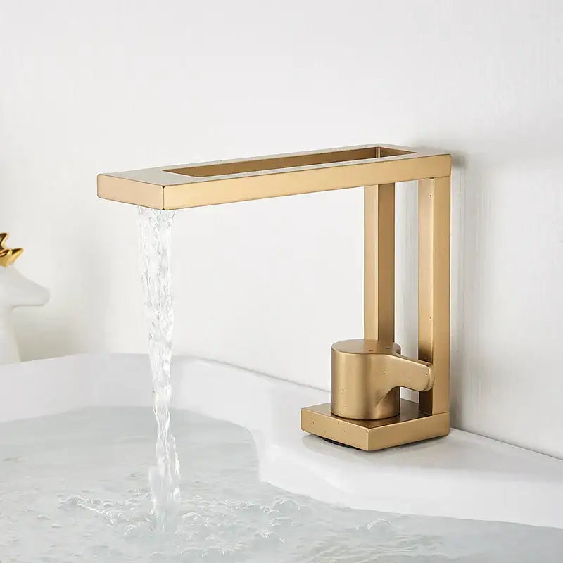 Modern matte black basin faucet bathroom vessel sink mixer