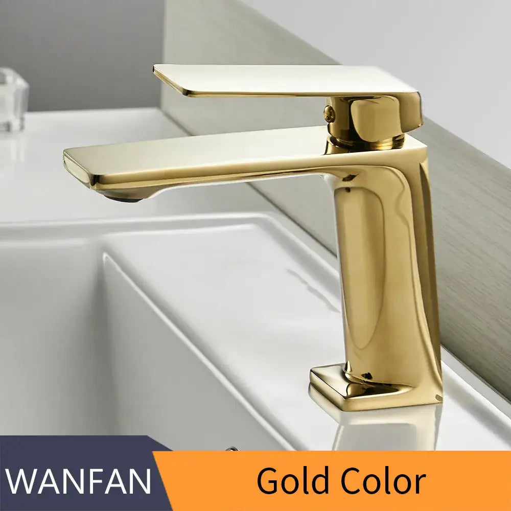 Modern matte black basin faucet mixer tap bathroom angular design