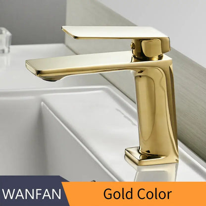Modern matte black basin faucet mixer tap bathroom angular design