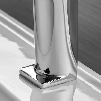 Modern matte black basin faucet mixer tap bathroom angular design