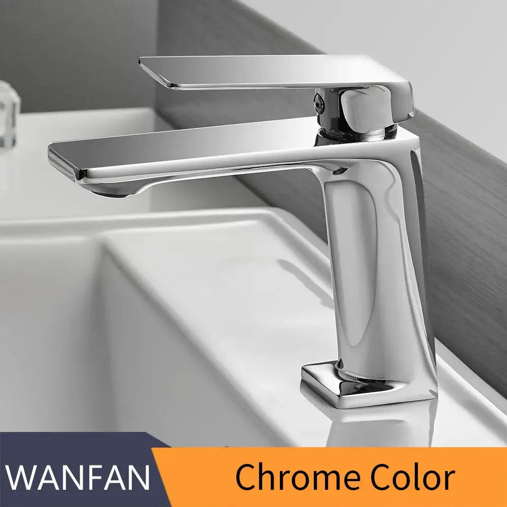 Modern matte black basin faucet mixer tap bathroom angular design