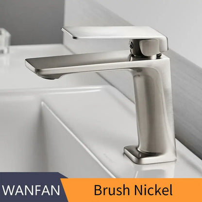 Modern matte black basin faucet mixer tap bathroom angular design