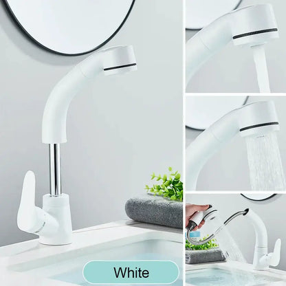 Modern matte black basin faucet with chrome accents for kitchen